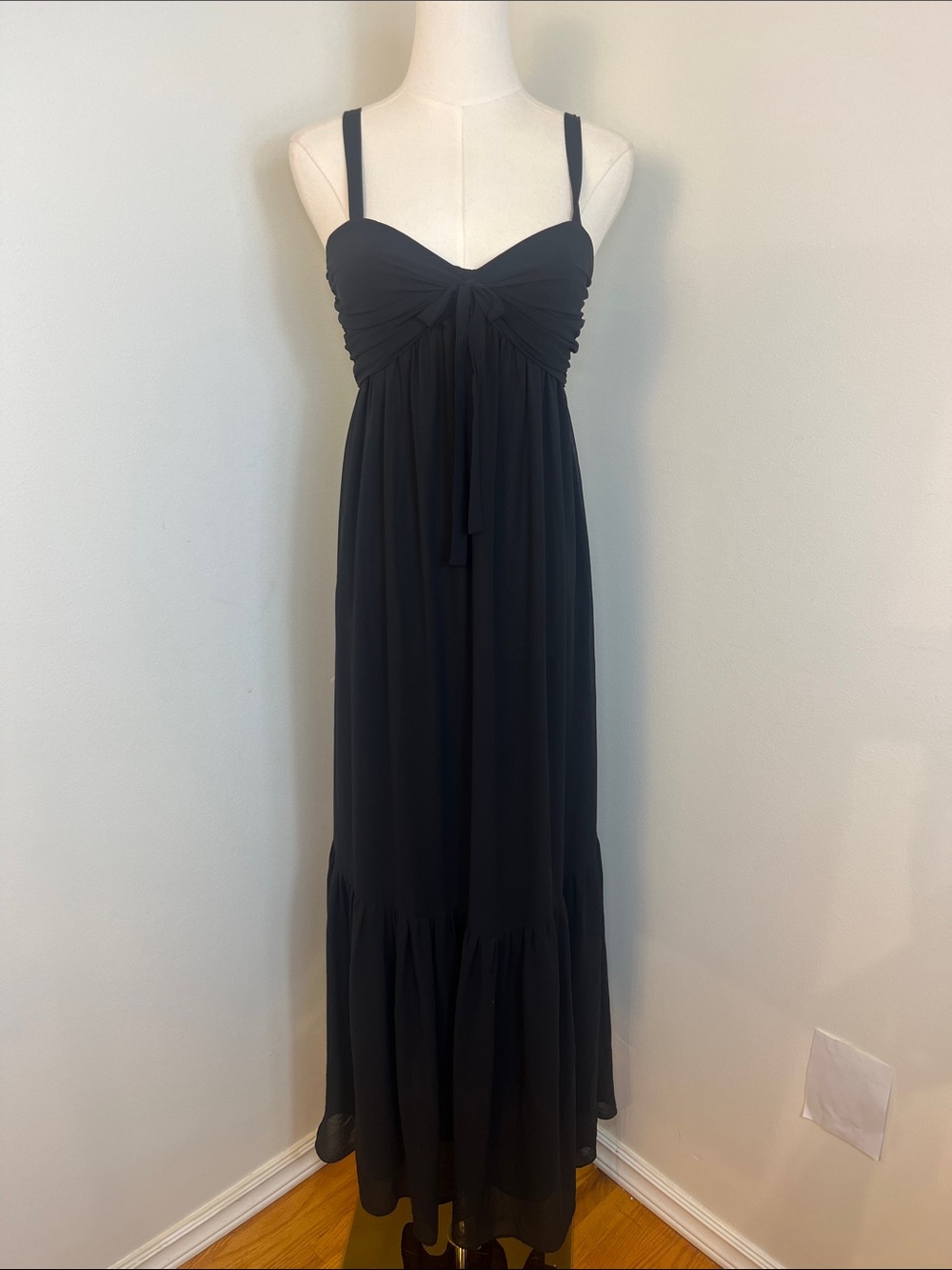 Zimmermann Black Maxi Dress with Spaghetti Straps